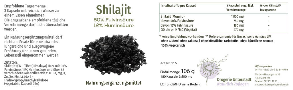 SWIDRO SHILAJIT 180 STK