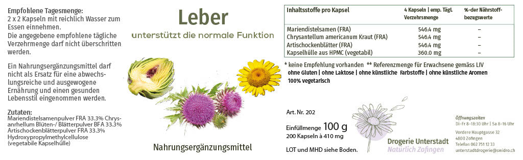 SWIDRO LEBER-KOMPLEX 200 STK