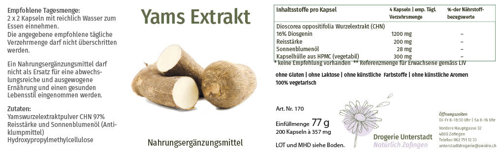 SWIDRO YAMS EXTRAKT 200 STK