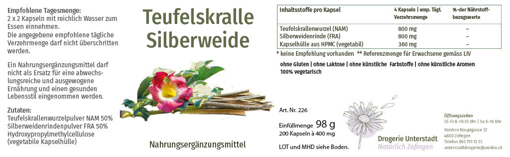 SWIDRO TEUFELSKRALLE & SILBERWEIDE 200ST