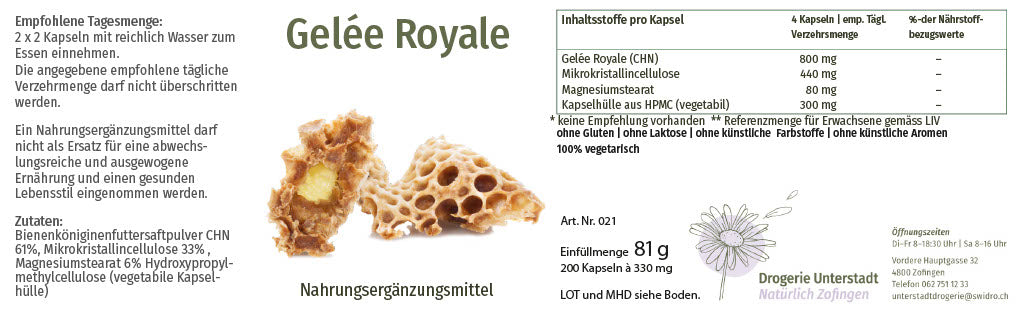 SWIDRO GELEE ROYALE 200 STK