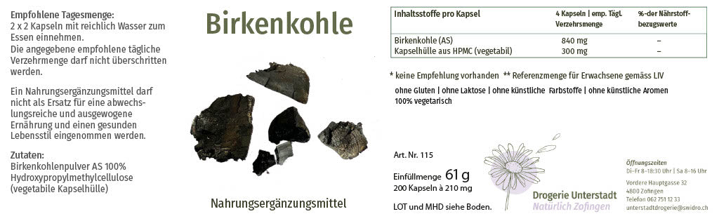 SWIDRO HOLZKOHLE 200 STK
